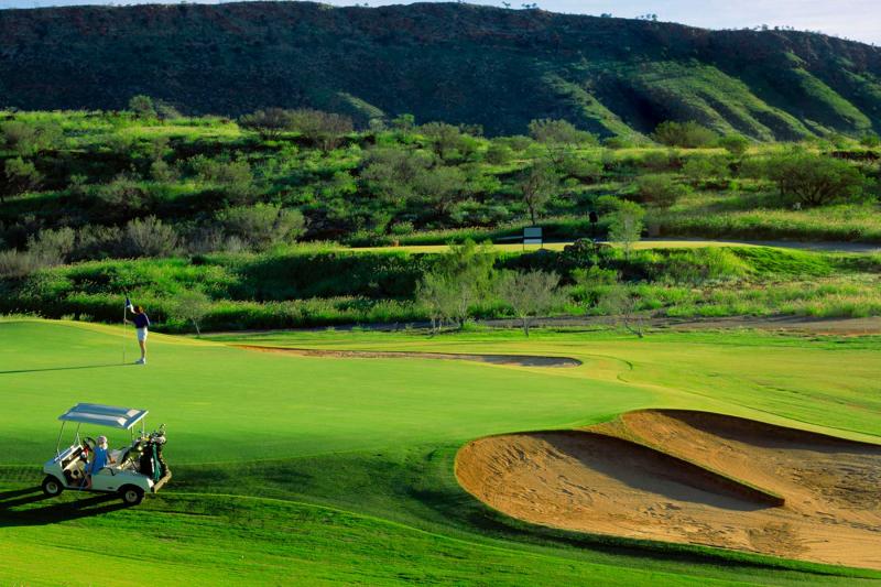 View of Alice Springs golf course