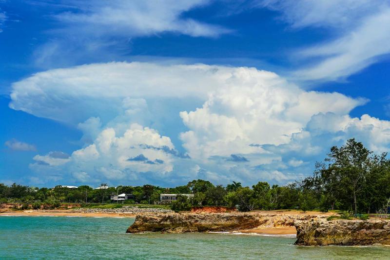 Clouds forming above Casuarina beach