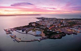 Aerial view of Darwin city