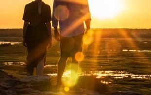 Sunset on the beach